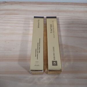 $4 BROW CODE GRANITE Tinted Multi Peptide Brow Gel  x2